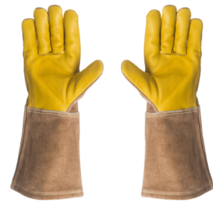 Nouveau 2025 Gants de soudage en cuir de chèvre noir de qualité supérieure personnalisés/Nouveau dernier design 2025 Gants de soudage - Product Image 1