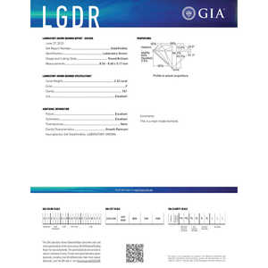 Diamant rond de 2,32 carats VS1/F cultivé en laboratoire pour bagues en diamant - Product Image 1