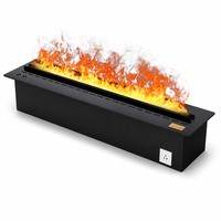 Humidificateur d'ambiance 3D à atomisation avec simulation de flamme, pour décoration murale intégrée, idéal pour la maison, les villas et les gîtes de luxe.