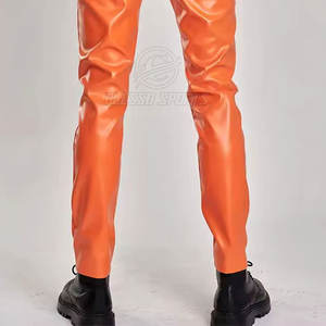 กางเกงหนังผู้ชายทรงสลิมฟิต แฟชั่นสตรีทแวร์ ชุดลำลอง กางเกงหนังผู้ชายทรงสลิมฟิต แฟชั่นสตรีทแวร์สุดอินเทรนด์ - Product Image 5