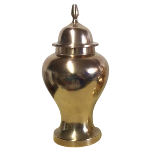 Pot de temple en laiton pur de haute qualité avec finition polie, pot de temple en laiton vintage pour la décoration du temple - Product Image 2