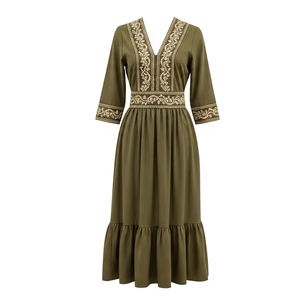 ขอบผ้าลูกไม้ปักทำด้วยมือผ้าฝ้ายโพลีเอสเตอร์เนื้อนุ่มดีไซน์ขอบดอกไม้ที่ละเอียดอ่อนสำหรับชุดเดรสชุดชั้นในงานฝีมือการตัดเย็บ - Product Image 4