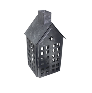 Nueva llegada decorativa hierro humo oxidasa hecho a mano colgante hierro linterna portavelas uso para decoración de jardín - Product Image 1