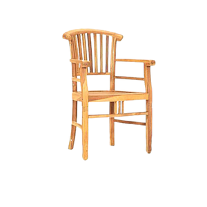 Mejor precio de fábrica al por mayor al aire libre e Interior muebles de diseño Simple sólido comedor brazo restaurante silla de madera - Product Image 1