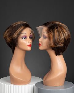 Elegante recto para Pixie Cut 100% Extensiones de cabello Remy vietnamita crudo sin procesar Tejido de trama única - Product Image 1