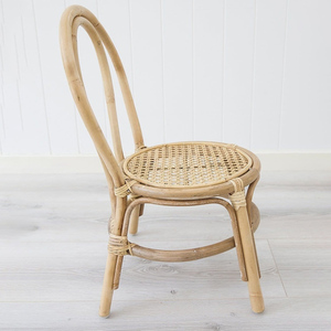 Chaises de salle à manger modernes en rotin pour enfants, petites chaises pour bébés, siège en rotin tressé de haute qualité - Product Image 3