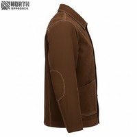 Veste en cuir de soudure fendue en cuir de vachette naturelle robuste résistant au feu Protection de sécurité combinaison vêtements de salle blanche