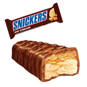 Snickerss บาร์ช็อคโกแลตถั่วลิสงกินได้รสชาติใหม่คูลไวท์แซนวิชช็อกโกแลตขนาด40กรัม