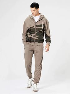 Chándales deportivos de invierno para hombre Últimos diseños Transpirable 100% Poliéster Fleece Sudadera con capucha y Joggers Set Tallas grandes - Product Image 3