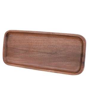 Plateau de service traditionnel en bois massif fait à la main pour mariage, maison, cuisine, salle à manger, décoration rustique, léger, compatible micro-ondes - Product Image 2
