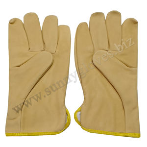 <b>Men</b> Work <b>Gloves</b> Soft Cowhide Driver Hunting Driving Farm <b>Garden</b> Welding Security Protection Safety Mechanic <b>Glove</b> - Product Image 5