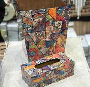 Soporte de caja de pañuelos natural, cubierta de caja de pañuelos sólida para el hogar, oficina y Hotel, diseño ecológico, suministro al por mayor - Product Image 2