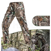 Pantalones de Caza Deportivos Casuales de Cintura Media, Ligeros y Transpirables, de Corduroy y Cordura, con Camuflaje, Ideales para Senderismo, Esquí y Actividades al Aire Libre