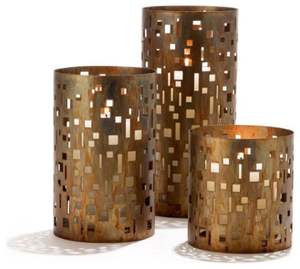 Bougeoir en cuivre de luxe au design moderne |   Jars à bougies décoratifs en dentelle pour la décoration de la maison, de l'hôtel et des restaurants - Product Image 1