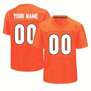 Camiseta de Fútbol Americano Bordada Personalizada con Nombre de Jugador, Uniforme de Fútbol Americano Resistente para Clubes y Escuelas - Product Image 4