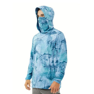 Sudaderas con capucha de pesca para hombre de calidad superior, peso ligero, tasa al por mayor, sudaderas con capucha de pesca antiarrugas totalmente personalizadas con el último diseño - Product Image 2