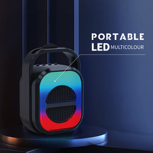 Home Digitalome SPA-122 5W Mini LED RGB Light Altavoz inteligente inalámbrico con micrófono resistente al agua y alimentado por batería - Product Image 5