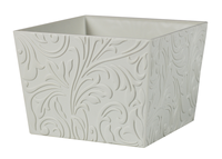 Grosir kualitas terbaik 3D Emboss motif Arabesque pot bunga untuk dekorasi bunga rumah