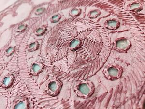 Indian Handmade Queen Cotton <b>Bedspread</b> Mirror Work <b>Quilt</b> Floral Decorative Wall Hanging Twin Bed Cover for Home Hand Embroidered - Product Image 3