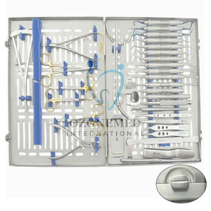 Kit d'instruments chirurgicaux dentaires professionnels avancés, ensemble complet de chirurgie d'implant pour dentistes et chirurgiens buccaux - Product Image 1