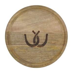 Plateau de service à chaussures de cheval Plateau écologique Plateau en bois le plus vendu Vente directe d'usine Plateaux équestres pour le café Servez-nous - Product Image 1