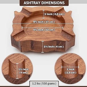 Cenicero de madera hecho a mano ecológico de FSI International para cigarros, nuevo diseño de fábrica, artesanías de madera, cajas de madera, carteles de pared - Product Image 5