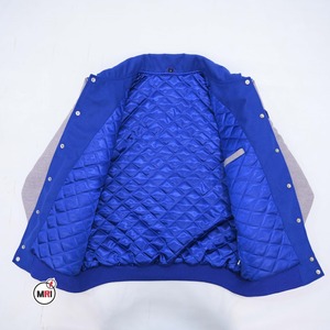 OEM Custom Logo Letterman <b>Jacket</b> Casual Baseball <b>Varsity</b> Bomber <b>jacket</b> Embroidery Chenille Men's <b>Vintage</b> Cotton <b>Jacket</b> - Product Image 3