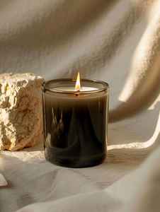 Square Glass Jar Double Wick Soy Wax Scented Candle Ramadan Eid Home <b>Decoration</b> Aromatherapy Stress Relief Luxury Long Burn Gift - Product Image 2