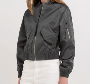 Otoño de los hombres de Color sólido de un solo pecho prendas de vestir exteriores Casual Streetwear Bomber chaqueta Turn-Down Collar Cargo bolsillos - Product Image 2