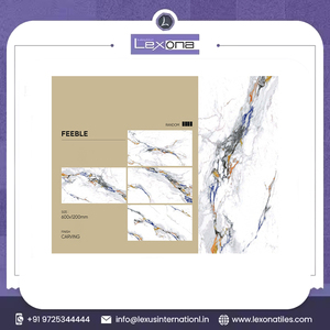 600 X 1200 mm Glossy Polished Porcelain Floor Tiles Modern Marble Design Texture High Matte Interior Use Most Popular Rooms - Product Image 2