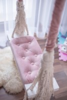 100% fait à la main bohème macramé Rectangle balançoire intérieur extérieur grand hamac suspendu chaise tissé à la main avec balançoire Design