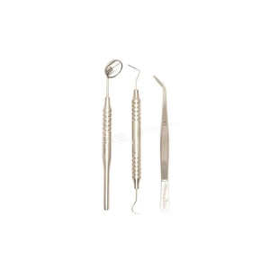 Este es un conjunto básico de instrumentos para examen dental que se utiliza comúnmente por dentistas, higienistas dentales y estudiantes de odontología. - Product Image 3