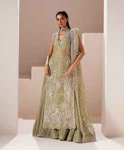 Vestido Maxi Formal para Fiesta, Traje con Trabajo Artesanal de Hilos y Lentejuelas, Atuendo Premium para Eid y Bodas - Product Image 6