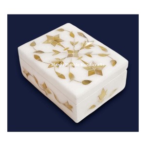 Customized Design Handmade Marble Inlaid <b>Box</b> With MOP Material Inlay Work For Home Decoration and Jewelry Gifts Item - Product Image 4