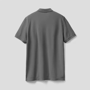 เสื้อยืดโปโลสำหรับผู้ชายผ้าคอตตอนโพลีเอสเตอร์ระบายอากาศพิมพ์ลายโลโก้ขนาดพิเศษ - Product Image 3