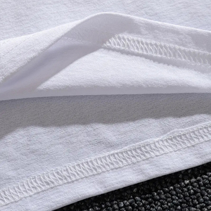 Manga corta informal para hombre-Tela transpirable con patrón acolchado blanco, ligera y elegante para Top y camisetas casuales de verano - Product Image 5