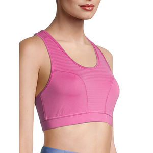 Sujetador Deportivo Ligero alto para mujer, Top de gimnasio sin costuras transpirable con logotipo personalizado, ropa deportiva sin espalda con cuello Halter - Product Image 6