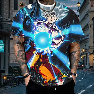 T-shirt 2023 a manica corta con stampa demone giapponese <span class=keywords><strong>Anime</strong></span> con stampa 3d t-shirt estiva da uomo - Product Image 2