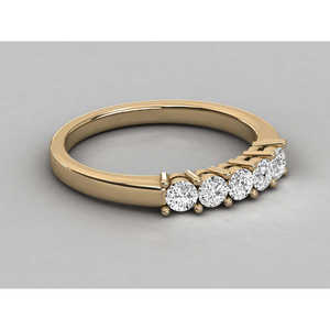 Anillo de Diamantes Cultivados en Laboratorio de 9K para Mujer, Corte Brillante - Product Image 5