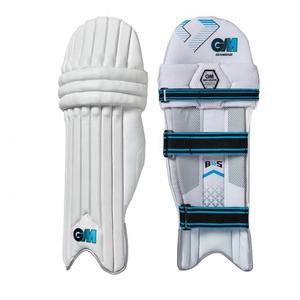 Genouillères de frappe de cricket blanches unies avec logo personnalisé fabriqué en usine, légères, personnalisez la couleur de votre logo - Product Image 2