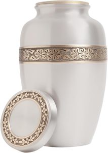 Urna Funeraria de Latón para Adultos, Hecha a Mano, Moderna, Niquelada, con Capacidad Personalizable, Urna Conmemorativa para Cenizas Humanas de Primera Calidad - Product Image 6