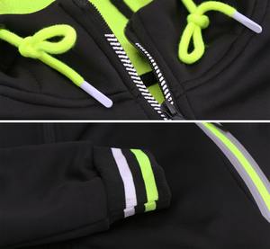 Conjunto de chándal de gimnasio de Algodón 100% con logotipo personalizado, ropa de invierno estampada transpirable, sudaderas de talla grande para hombre, capucha Extragrande - Product Image 6