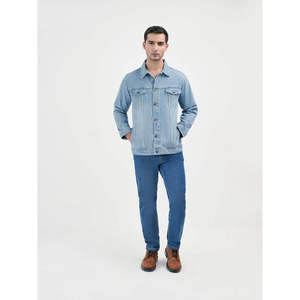 Veste en jean décontractée KORONIS avec décoration boutonnée - Product Image 1