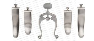 "8.5ถ่างนรีเวช" ที่มีความยาวโดยรวมเครื่องมือทางการแพทย์ทำจากสเตนเลสโดยการทำหมัน - Product Image 3