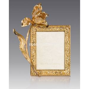 กรอบรูปเคลือบทองเกรดสูงดีไซเนอร์ลายดอกไม้โลหะดูหรูหรารายละเอียดซับซ้อนและโครงสร้างทนทาน - Product Image 4