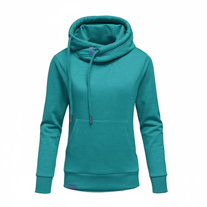 Ensemble sweat à capuche surdimensionné pour femmes de grande taille survêtement deux pièces personnalisé sweat à capuche en molleton de coton avec pantalon de survêtement fabricant OEM - Product Image 2