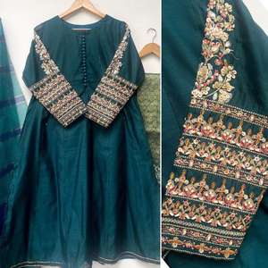 Nouvelle robe pakistanaise, vente chaude, shalwar kameez prêt à porter, broderie élégante, unisexe, modal viscose 2023 - Product Image 6