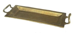 ถาดเสิร์ฟของโรงแรมชุด2ชิ้นงานตกแต่งงานฝีมือสุดปราดเปรื่องทำจากอะลูมิเนียมหล่อเงิน21.75และแผ่นรองขนาด18.5นิ้ว - Product Image 4