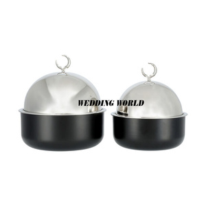 <b>Table</b> Decorative Metal Food Warmer Superior Quality Handmade Luxury Casserole Dinnerware Hot Selling Decorative Metal Hotpot - Product Image 5