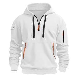 Vente en gros de vêtements de sport de haute qualité avec logo personnalisé pour hommes vêtements d'athlétisme vêtements de sport de grande taille sweat à capuche à poches multiples pour hommes - Product Image 6
